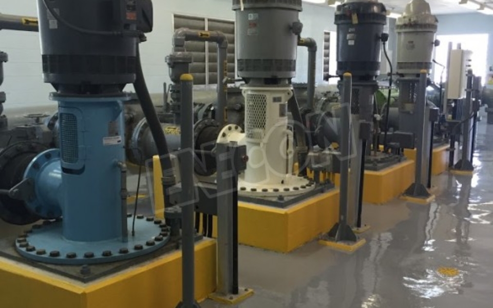 Canal Water Pump Station Protected